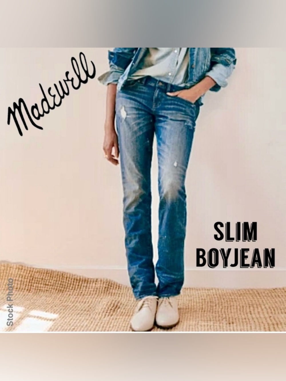 Madewell The Slim BoyJean Distressed Mid-Rise in Hatfield Wash (27)